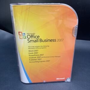 Microsoft Office 2007 Small Business Edition with Original Box & Product Key